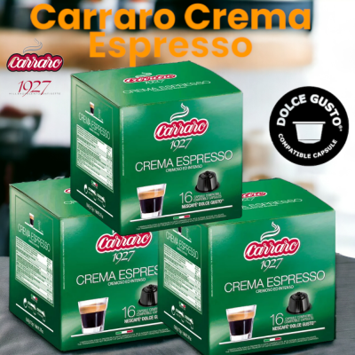 Кофе в капсулах Carraro Crema Espresso для Dolce Gusto 3 упаковки