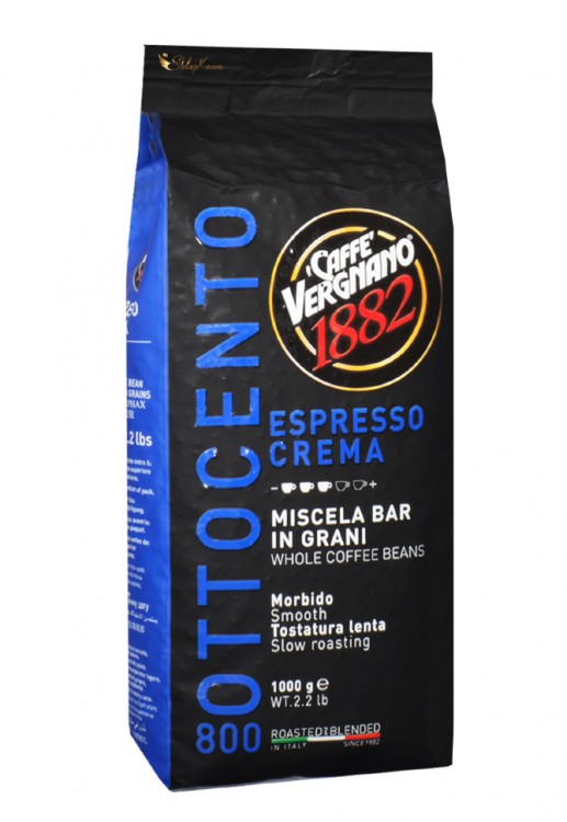 Кофе в зернах Vergnano Crema 800