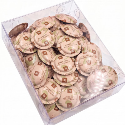 Капсулы Nespresso Professional AMARETTI DECAFFEINATO в прозрачной упаковке