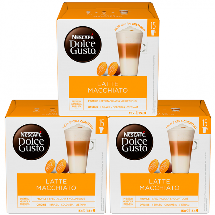 Кофе в капсулах Dolce Gusto Latte Macchiato 3 упаковки