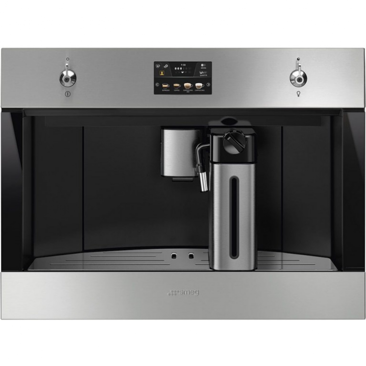 Встроенная кофеварка. Smeg cms4303x. Кофемашины Smeg cms4303x. Встраиваемая кофемашина Smeg. Кофемашина Smeg cms4101n