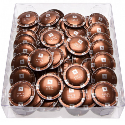 Капсулы Nespresso Professional Forte Extra в прозрачной упаковке