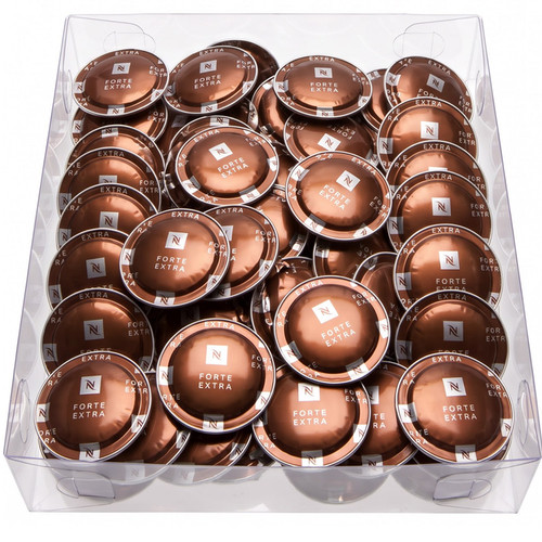 Капсулы Nespresso Professional Forte Extra в прозрачной упаковке