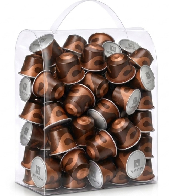 Капсулы Nespresso Cioccolatino в прозрачной упаковке