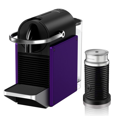 Кофемашина Nespresso Pixie Фиолетовый + Aeroccino3 черный