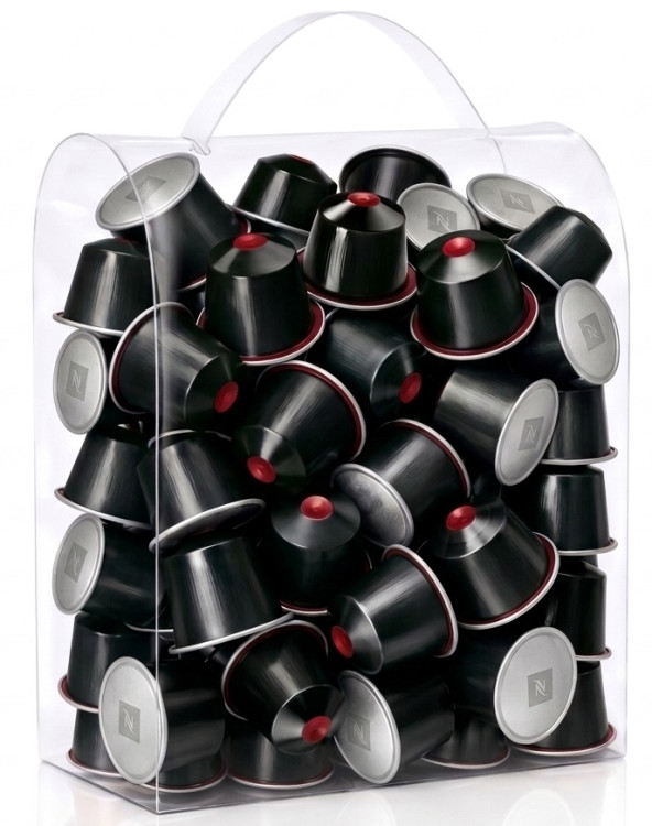 Капсулы  Nespresso Ristretto Decaffeinato в прозрачной упаковке