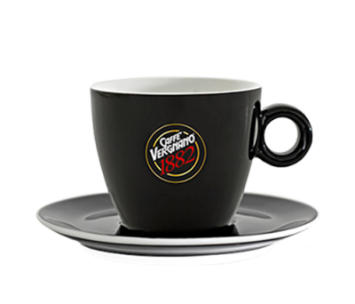 Vergnano Чашка Cappuccino (Черный фарфор)