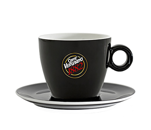 Vergnano Чашка Cappuccino (Черный фарфор)