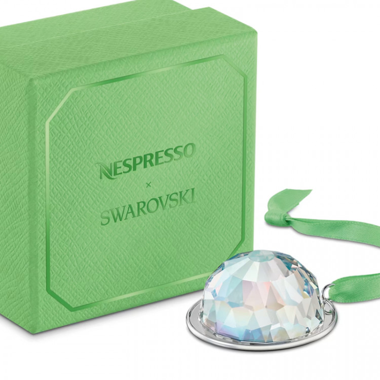 Хрустальное украшение форме капсулы Nespresso x Swarovski