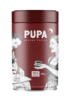 Кофе молотый Kavos Bankas Pupa Africa 250г