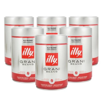 Кофе в зернах ILLY Espresso 250 гр. средней обжарки (6 банок)