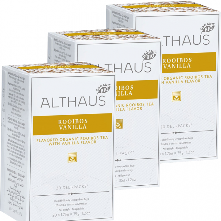 Чай Althaus Rooibos Vanilla - Ройбуш Ваниль 3 упаковки