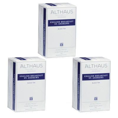 Чай пакет Althaus English Breakfast - Инглиш Брэкфаст -3 упаковки