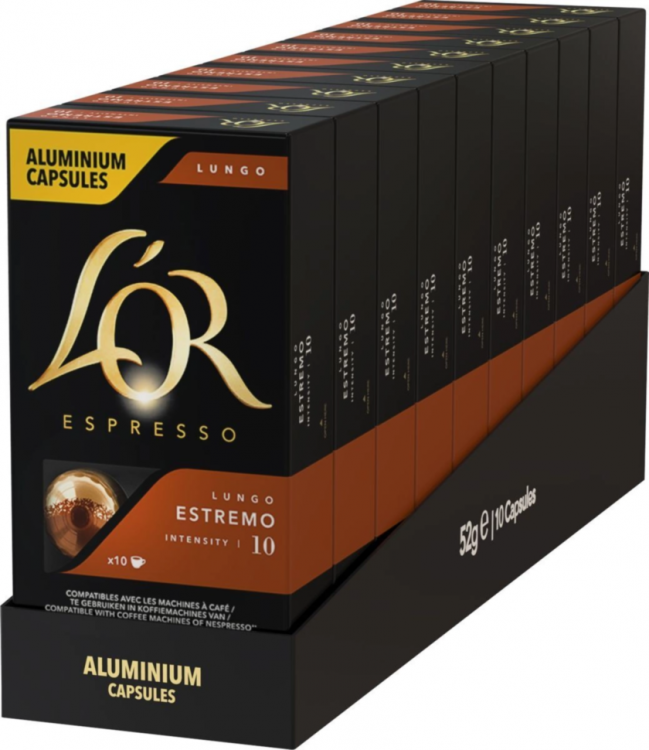 Кофе в капсулах L'OR Lungo Estremo 10 упаковок