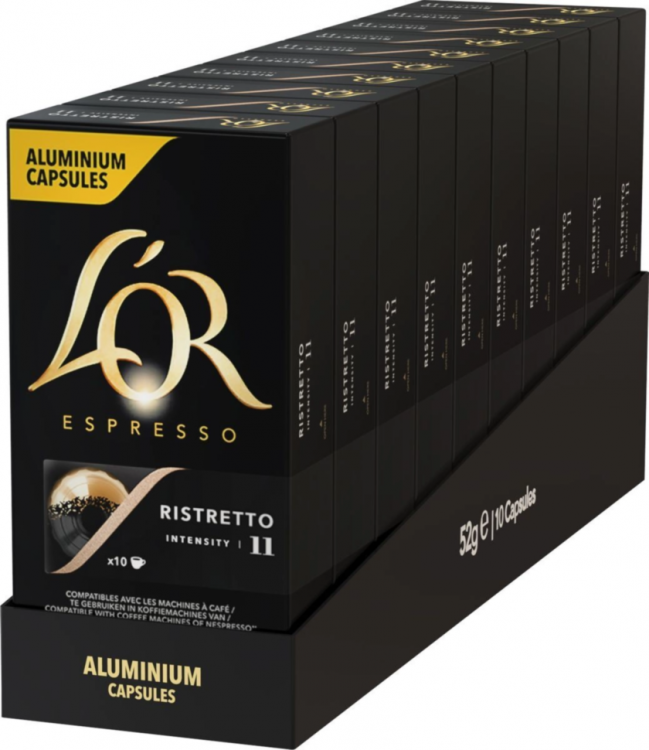 Кофе в капсулах L'or Ristretto 10 упаковок